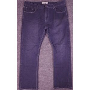 Ecko Unlimited Jeans Mens 40x32 (Tag 38x32) Straight 714 Dark Wash Relaxed Denim